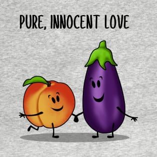 Eggplant and Peach T-Shirt